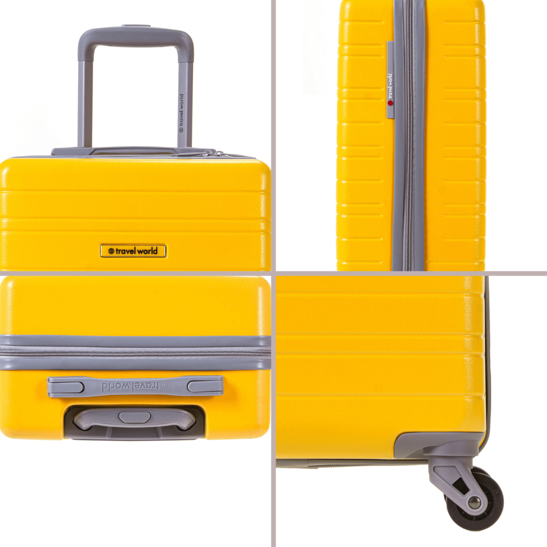 Set de 4 valises Rigides (L-76cm) (M-66cm) (S-56cm) (XS-45cm) BBH DARK YELLOW