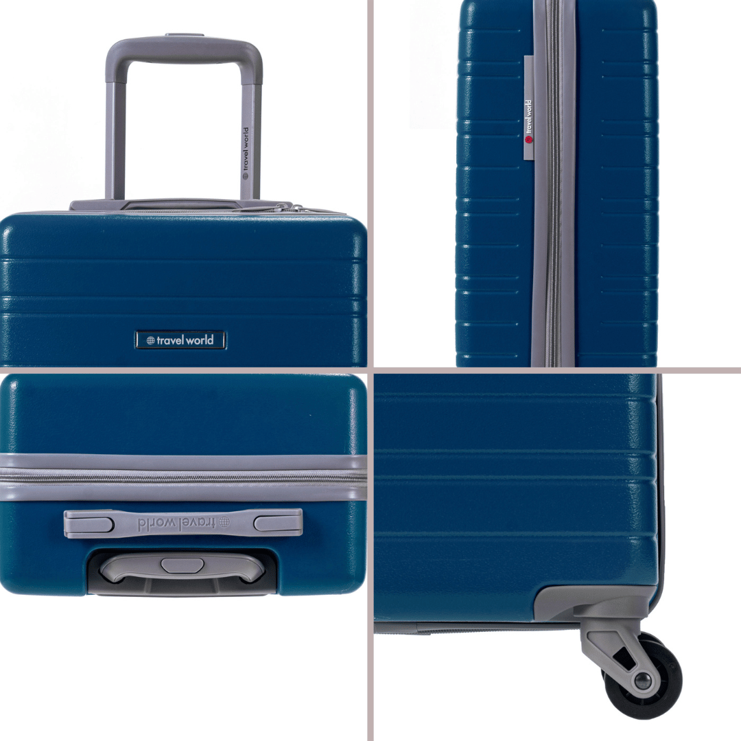 Set de 4 valises Rigides (L-76cm) (M-66cm) (S-56cm) (XS-45cm) BBH DARK BLUE GREEN