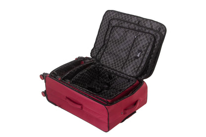 Set de 3 valises Souples S/M/L HIPPO DARK RED