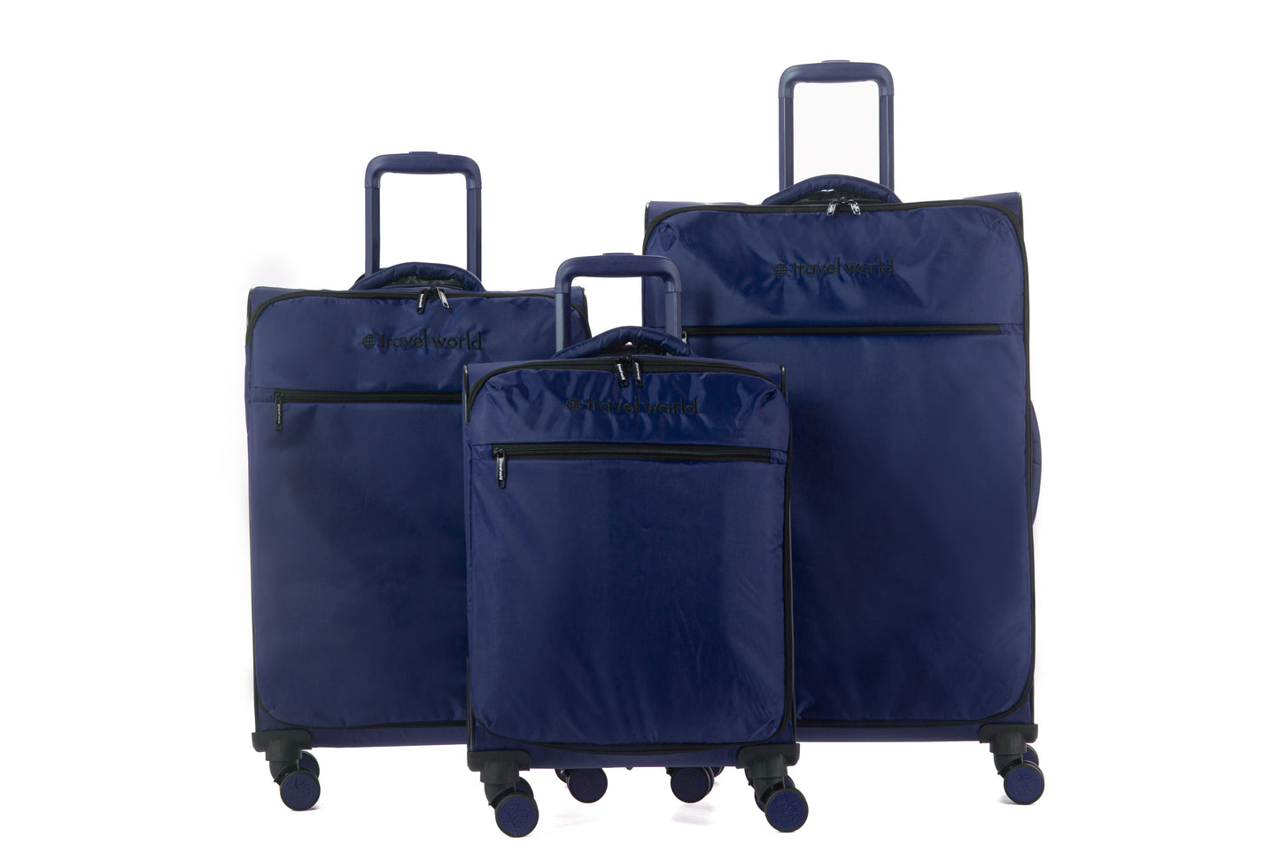 Set de 3 valises Souples S/M/L HIPPO NAVY