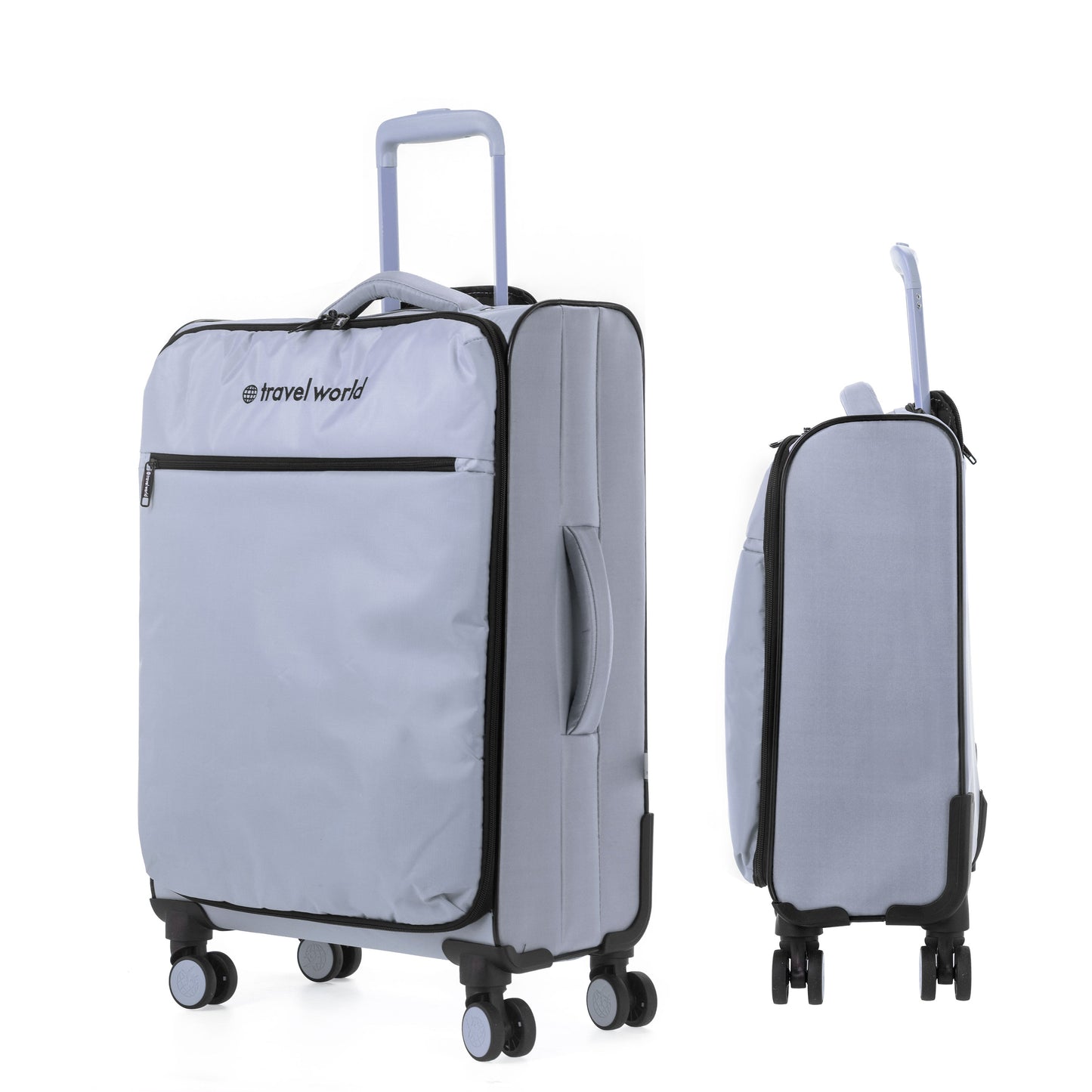 Set de 3 valises Souples S/M/L HIPPO SILVER