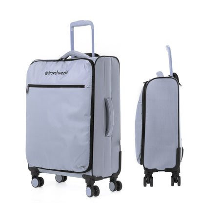 Set de 3 valises Souples S/M/L HIPPO SILVER