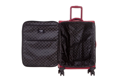 Set de 3 valises Souples S/M/L HIPPO DARK RED