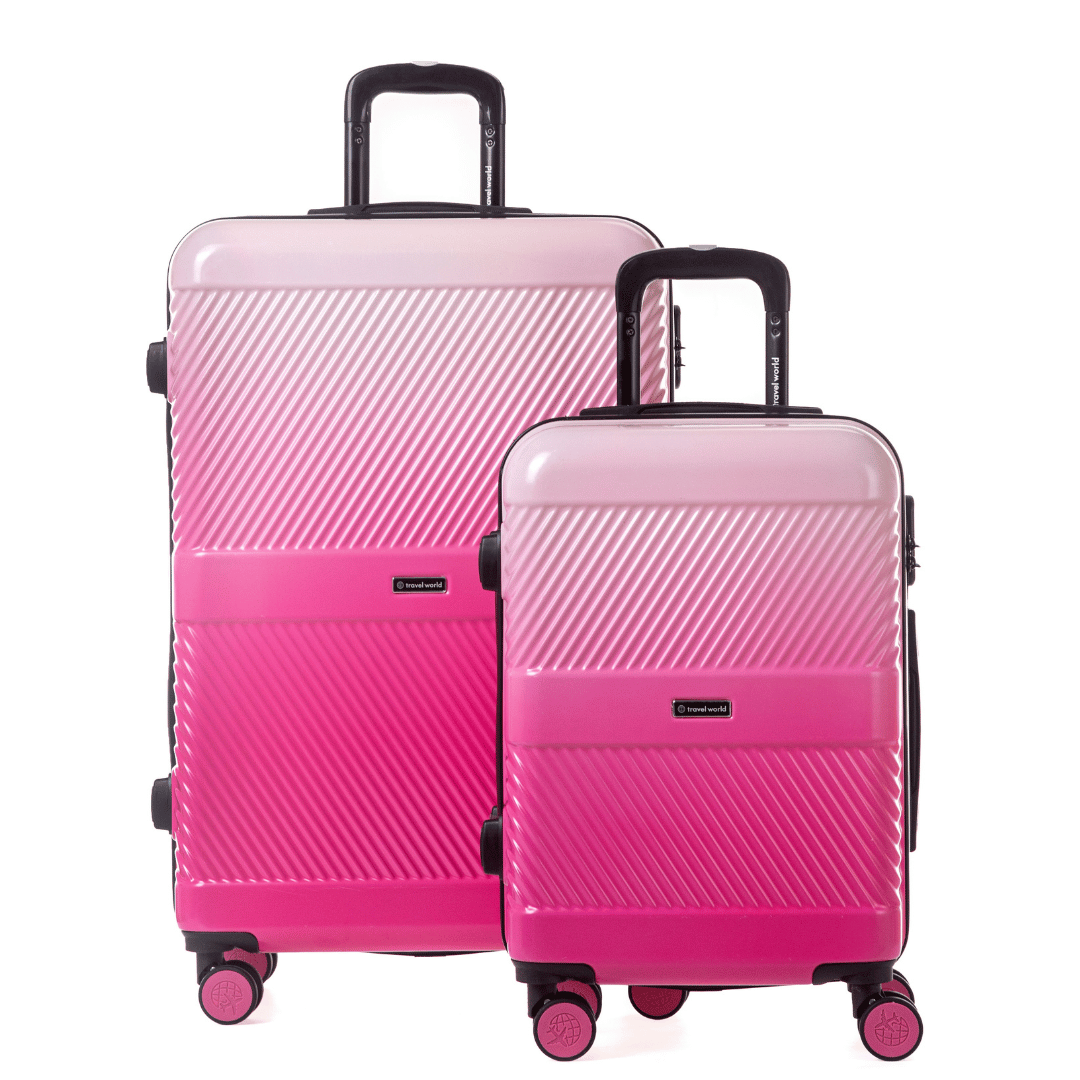 Set de 2 valises Rigide  (L-76cm) (S-56cm) DTW PINK