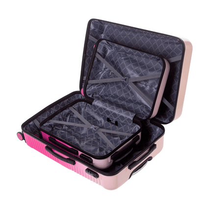 Set de 2 valises Rigide  (L-76cm) (S-56cm) DTW PINK