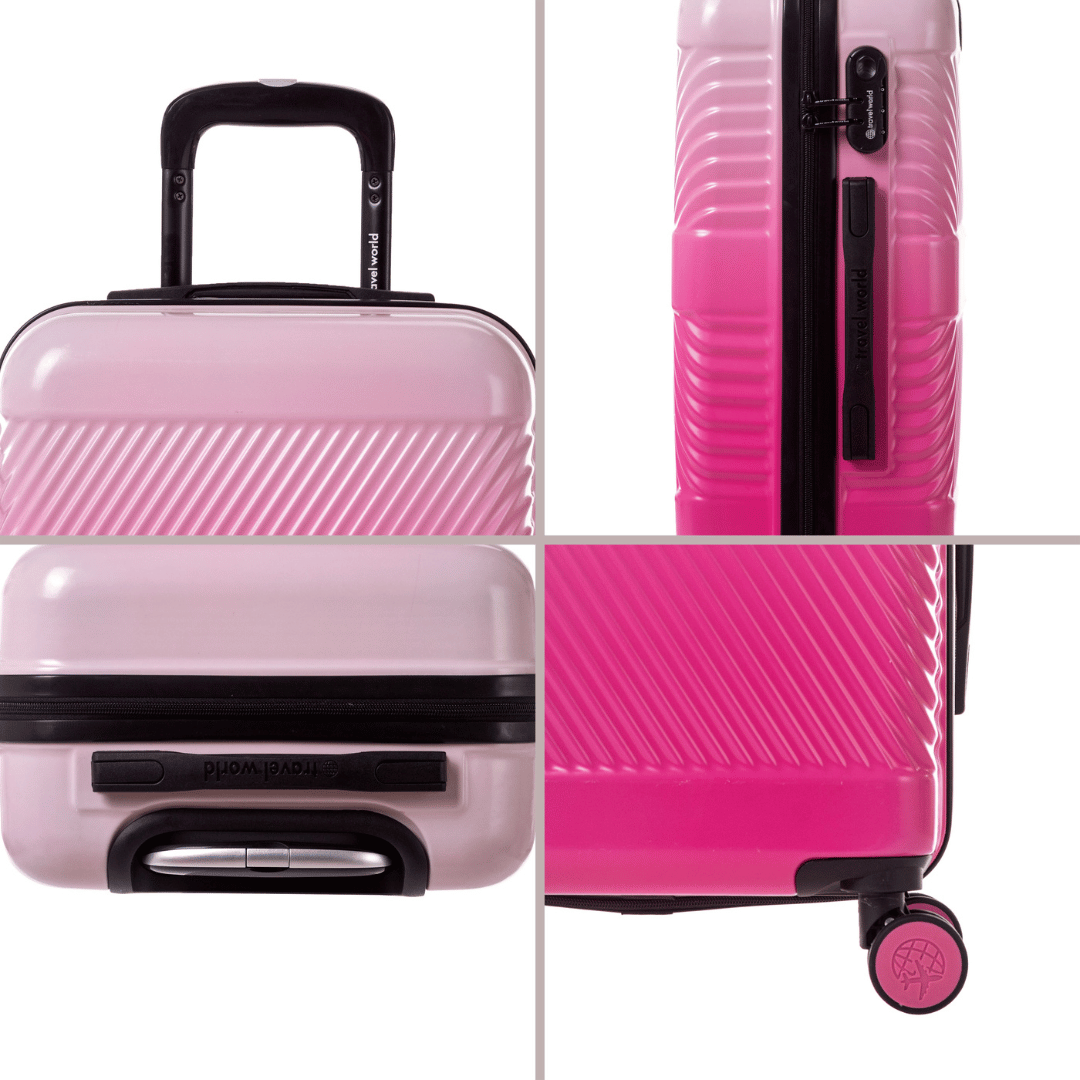 Set de 2 valises Rigide  (L-76cm) (S-56cm) DTW PINK