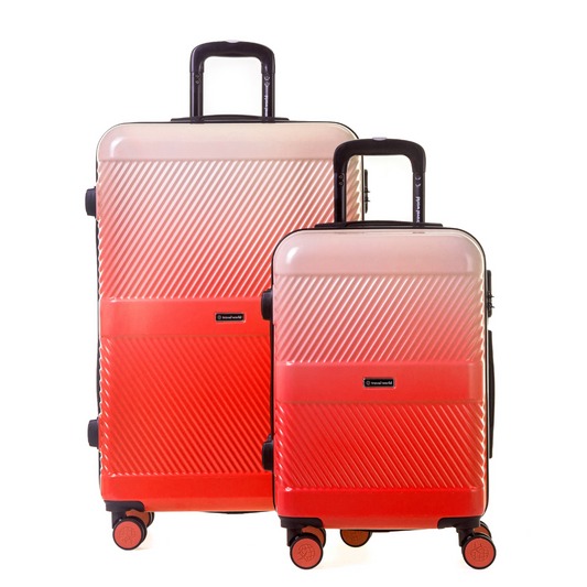 Set de 2 valises Rigide  (L-76cm) (S-56cm) DTW RED