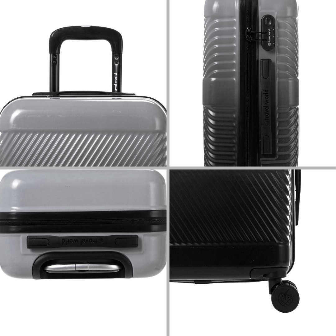 Set de 2 valises Rigide  (L-76cm) (S-56cm) DTW BLACK